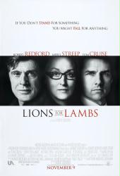 Lions for Lambs [w/ Robert Redford, Meryl Streep & Tom Cruise] (Theatrical Movie Poster) NM