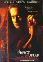 Perfect Murder, A [w/ Michael Douglas, Gwyneth Paltrow & Viggo Mortensen] (Video Movie Poster) VG