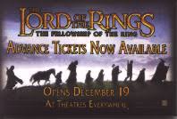 Lord of the Rings, The [Fellowship of the Ring] (3 '' X 2'' promotional pin/button]