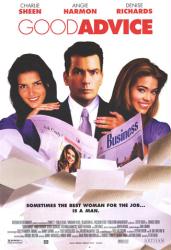 Good Advice [w/ Charlie Sheen, Angie Harmon & Denise Richards] (Video Movie Poster) NM
