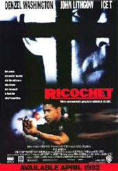 Ricochet movie poster [Denzel Washington/John Lithgow] video poster