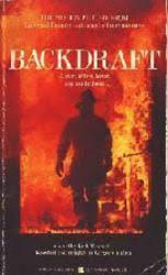 Backdraft paperback book/1991 [film artwork on cover] Movie Tie-In