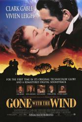 Gone With The Wind [w/ Clark Gable & Vivien Leigh] (Theatrical Movie Poster) NM