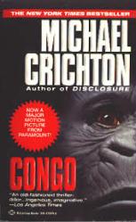 Congo [w/ movie art on cover] by Michael Crichton (Paperback Book/1995) Nr. Mint