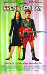 Freaky Friday [w/ Lindsay Lohan & Jamie Lee Curtis] (Video Movie Poster) NM