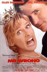 Mr. Wrong [w/ Ellen DeGeneres & Bill Pullman] (Video Movie Poster) Very Good
