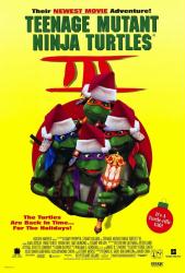 Teenage Mutant Ninja Turtles III movie poster [Santa hat variant]