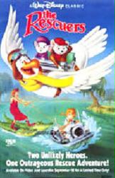 The Rescuers movie poster [Disney] video poster/NM