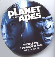 Planet of the Apes [w/ Mark Wahlberg] 3'' round Promotional Pin/Button (Nr. Mint)
