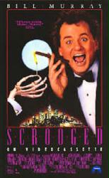 Scrooged [w/ Bill Murray] (Video Movie Poster) VG