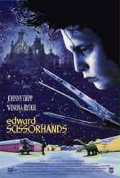 Edward Scissorhands movie poster [Johnny Depp/Tim Burton] video poster