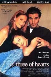 Three of Hearts (w/ William Baldwin, Kelly Lynch & Sherilyn Fenn] (Video Movie Poster) NM