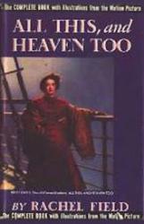 All This, and Heaven Too HB book/1940 [Motion Picture Ed./Bette Davis]