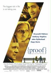 Proof [w/ Gwyneth Paltrow, Jake Gyllenhaal & Anthony Hopkins] (Theatrical Movie Poster) VG