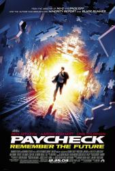 Paycheck movie poster (a John Woo film) [Ben Affleck] NM