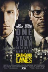 Changing Lanes [w/ Ben Affleck & Samuel L. Jackson] (Theatrical Movie Poster) Nr. Mint