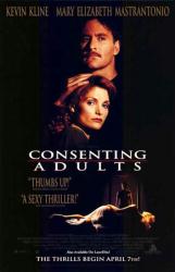 Consenting Adults [w/ Kevin Kline & Mary Elizabeth Mastrantonio] (Video Movie Poster) Nr. Mint
