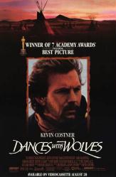 Dances With Wolves [w/ Kevin Costner] (Video Movie Poster) NM