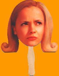 Pumpkin (2002) Christina Ricci paper mask (10'') VG to Nr. Mint