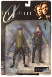 X Files Fight the Future: Agent Mulder & Alien figure (McFarlane/1998)
