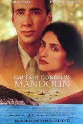 Captain Corelli's Mandolin [w/ Nicolas Cage & Penelope Cruz] (Video Movie Poster) Nr. Mint