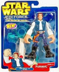 Star Wars Jedi Force: Han Solo figure & Jet Bike (Playskool/2005)