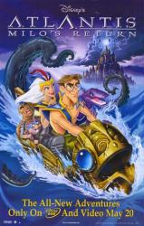 Atlantis: Milo's Return [Disney] (Video Movie Poster) NM