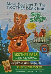 Disney's Sing Along Songs: Brother Bear [On My Way] (Video Movie Poster) NM
