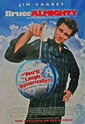 Bruce Almighty [w/ Jim Carrey] (Video Movie Poster) VG