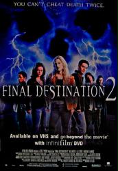 Final Destination 2 [w/ Ali Larter & A.J. Cook] (Video Movie Poster) NM