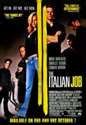 The Italian Job movie poster [Mark Wahlberg/Charlize Theron] video/F