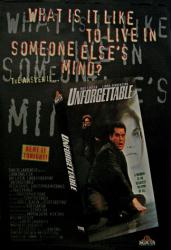 Unforgettable [w/ Ray Liotta & Linda Fiorentino] (Video Movie Poster) Good