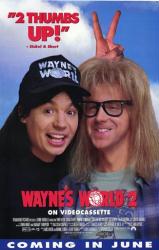 Wayne's World 2 [w/ Mike Myers & Dana Carvey] (Video Movie Poster) VG