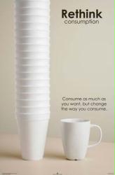 Rethink Consumption (23'' X 35'' Conservation Poster) New