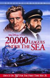 20,000 Leagues Under the Sea movie poster [Kirk Douglas & James Mason]