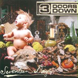 3 Doors Down Poster Seventeen Days Vintage Lp Album Flat