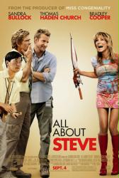 All About Steve movie poster [Sandra Bullock & Bradley Cooper]