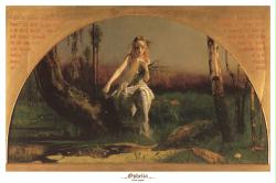 Arthur Hughes poster: Ophelia (36'' X 24'') New