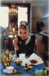 Breakfast At Tiffany's movie poster [Audrey Hepburn/Table] 24'' X 36''
