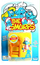 The Smurfs: Baby Smurf figure w/ Real Life Arm Action (Irwin/1996)
