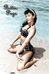 Bettie Page poster: Beach (24'' X 36'') New