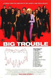 Big Trouble movie poster [Tim Allen, Omar Epps & Rene Russo] red