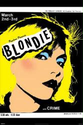Blondie poster: Mabuhay Gardens Live 1977 (24'' X 36'') Deborah Harry