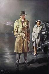 Casablanca art print [Humphrey Bogart & Ingrid Bergman] Renato Casaro