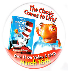 The Cat In the Hat pinback: 3'' Button [Mike Myers]