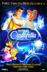 Cinderella movie poster [Walt Disney] DVD poster