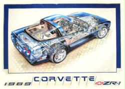 Corvette ZR-1 poster (1989 dealership poster)