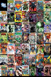 DC Comics poster: Comic Book Cover Montage (24'' X 36'')