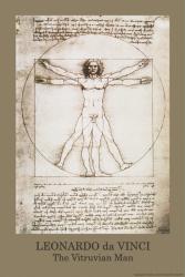 Leonardo Da Vinci poster: Vitruvian Man (24'' X 36'')