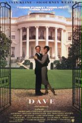 Dave movie poster [Kevin Kline & Sigourney Weaver] video poster